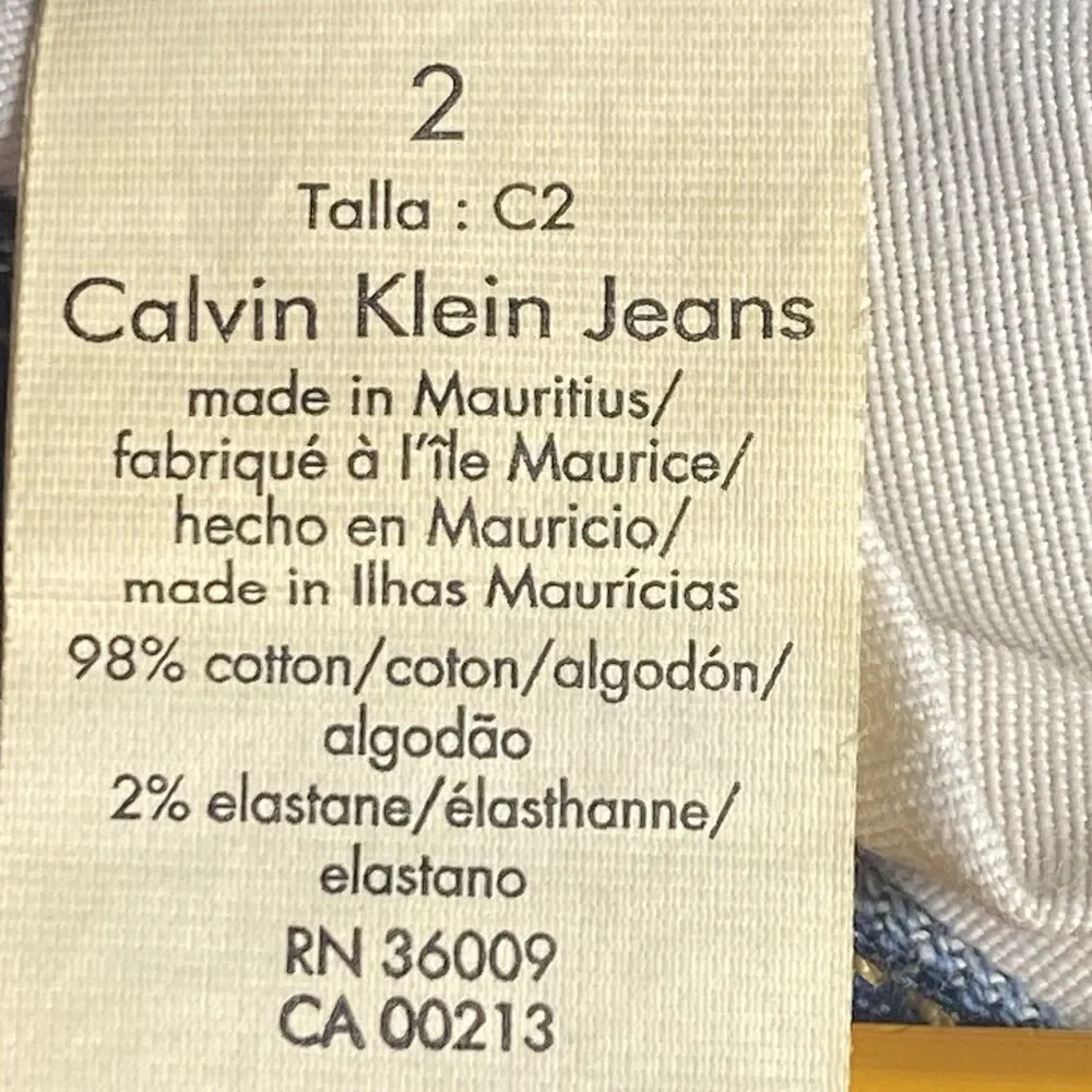 Calvin Klein Talla Jeans Women's Blue Size 2 28/29 Lean Bootcut Low Rise